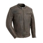 Hipster Men’s Motorcycle Leather Jacket