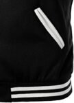 HOOD CREW Man’s Varsity Baseball Jacket Cotton Blend Letterman Jackets