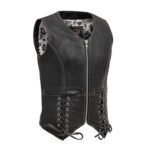 Love Lace Women’s Motorcycle Leather Vest