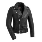 Popstar Women’s Motorcycle Leather Jacket