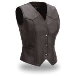Sweet Sienna Women’s Motorcycle Leather Vest